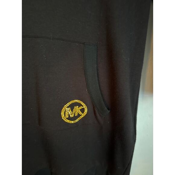 MK MICHAEL KORS Hoodie Sweater Dress Black - Picture 2 of 7